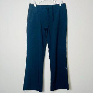 Patagonia Hiking Pants Women 8 Black Travel Casual‎ Activewear Snap Hem Outdoors